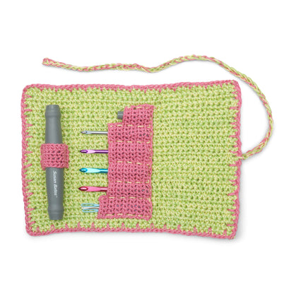 Aunt Lydia's Twist'N Lock Small Case Crochet Notions Case made in Aunt Lydia's Classic Crochet yarn