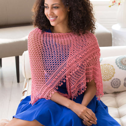 Aunt Lydia's Crochet Fleur de Lis Shawl Crochet Shawl made in Aunt Lydia's Bamboo Crochet Thread Size 10 yarn