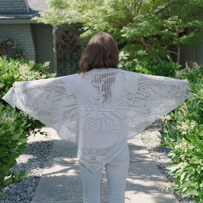 Aunt Lydia's Crochet Butterfly Shawl Crochet Shawl made in Aunt Lydia's Fashion Crochet Thread yarn