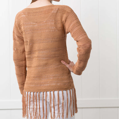 Aunt Lydia's Crochet Flower Hill Pullover Crochet Sweater made in Aunt Lydia's Fashion Crochet Thread yarn