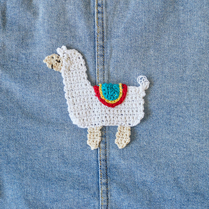 Aunt Lydia's Crochet No Problem-ma Llama Applique Crochet No Problem-Ma Llama Applique made using Aunt Lydia's yarn