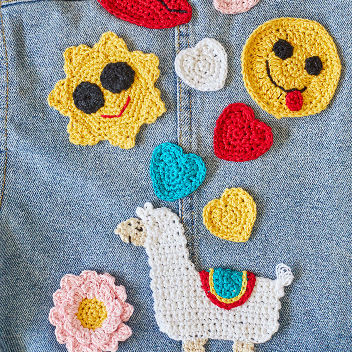 Crochet Appliqué made in Aunt Lydia's Classic Crochet Thread yarn