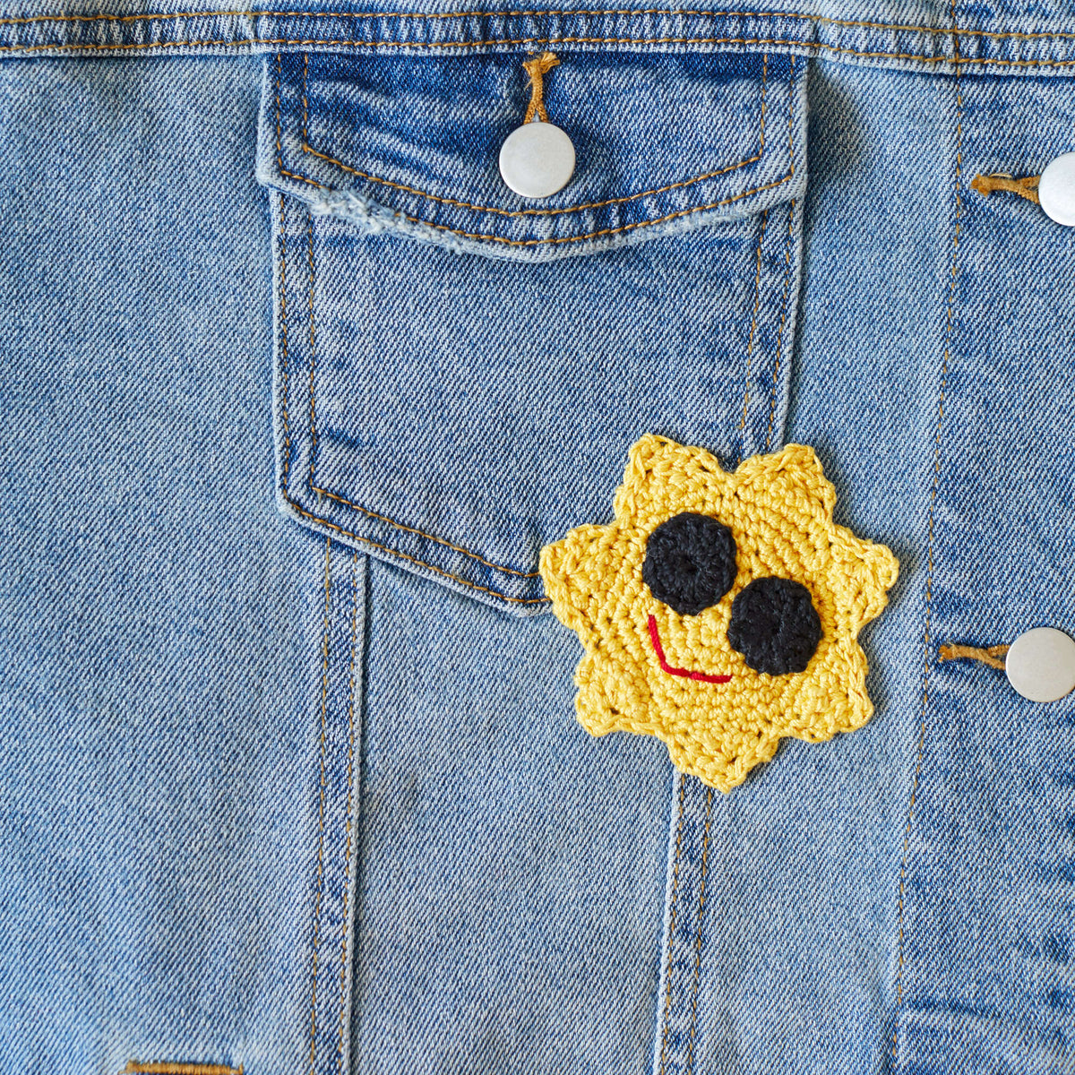 Crochet Appliqué made in Aunt Lydia's Classic Crochet Thread yarn