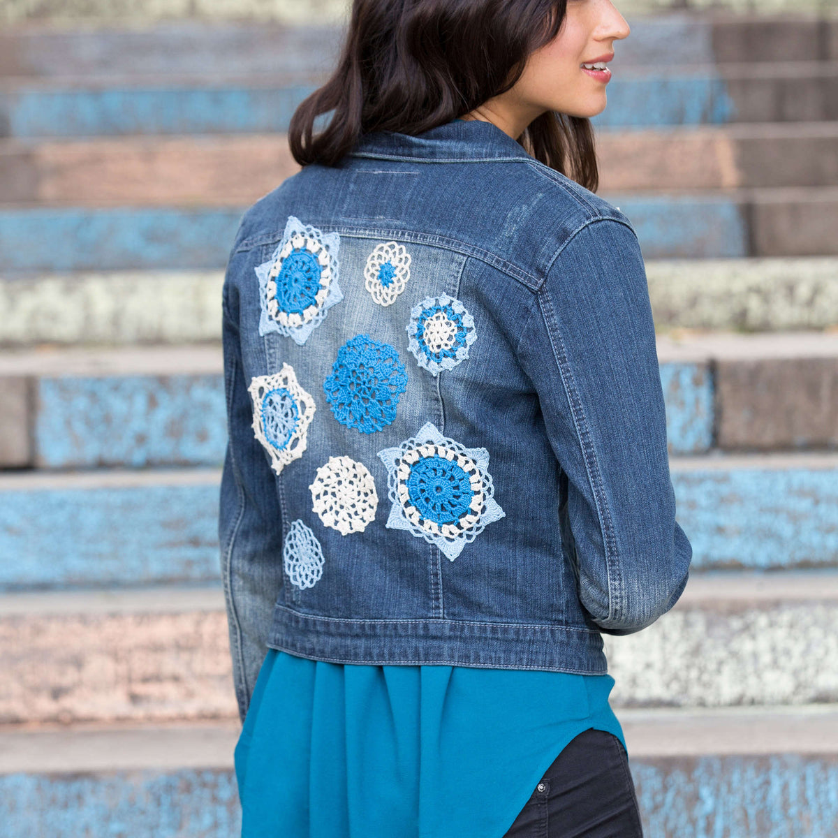 Crochet Appliqué made in Aunt Lydia's Classic Crochet Thread yarn