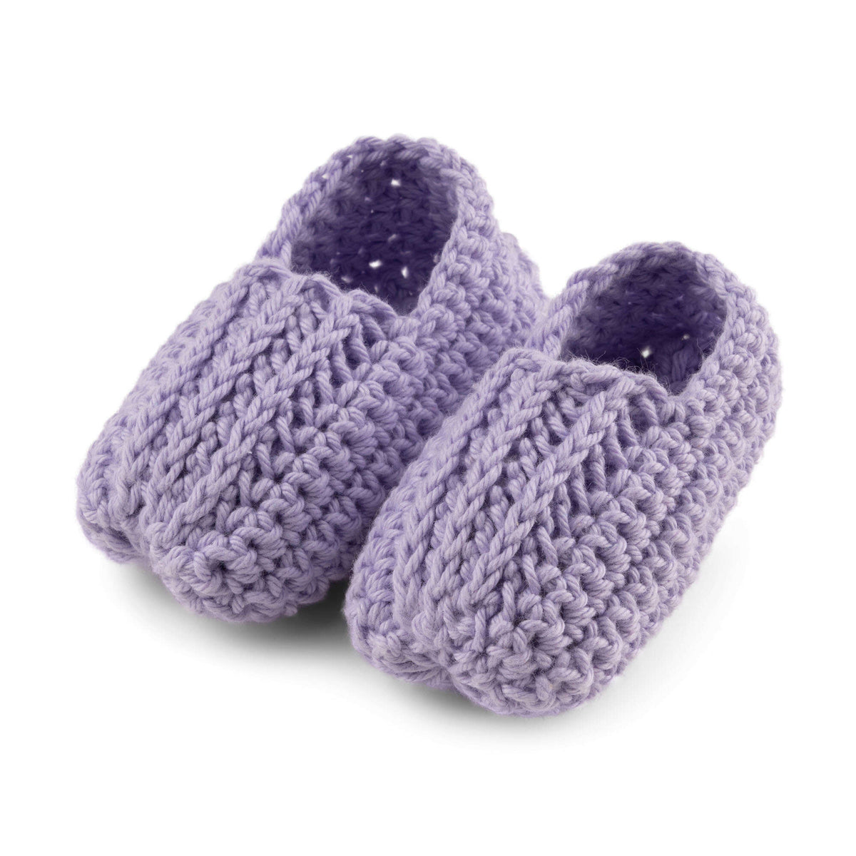 Crochet Bootie made in Aunt Lydia's Baby Shower yarn