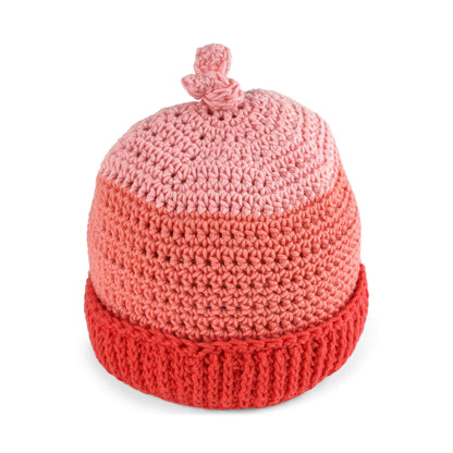 Aunt Lydia's Crochet Top Knot Toboggan Version 2