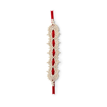 Aunt Lydia's Crochet Golden Bookmark Crochet Accessory made in Aunt Lydia's Metallic Crochet Thread yarn