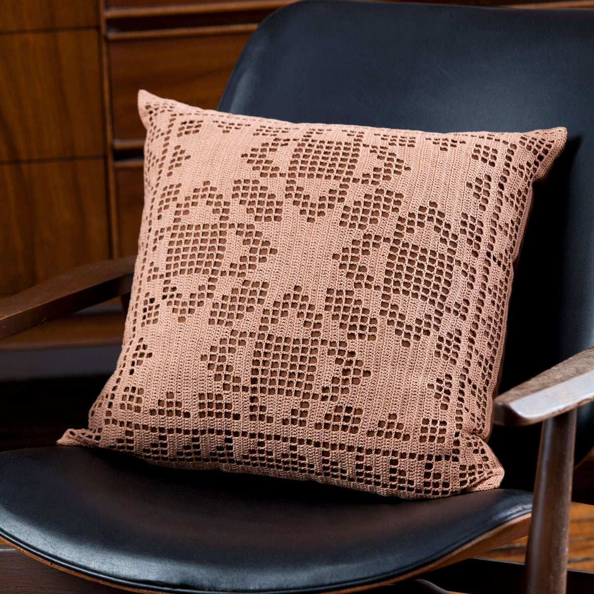 Crochet Pillow made in Aunt Lydia's Classic Crochet Thread yarn