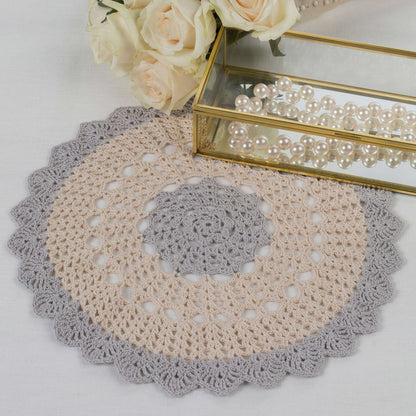 Aunt Lydia's Crochet Scalloped Round Doily Crochet Kitchen Décor made in Aunt Lydia's Classic Crochet Thread yarn