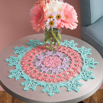 Aunt Lydia's Crochet Wisteria Doily Crochet Kitchen Décor made in Aunt Lydia's Classic Crochet Thread yarn