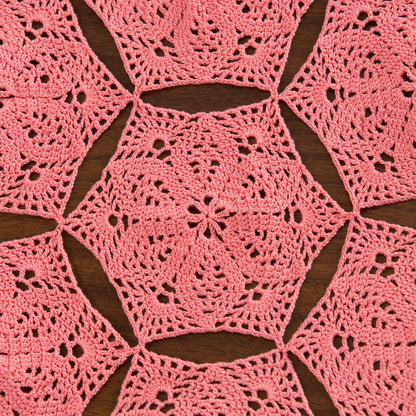 Aunt Lydia's Crochet Flower and Fan Table Runner Crochet Kitchen Décor made in Aunt Lydia's Classic Crochet Thread yarn