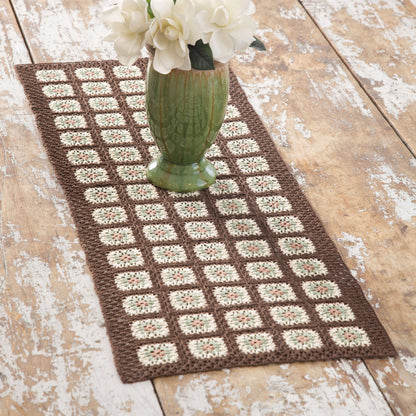 Aunt Lydia's Crochet Autumn Tones Table Runner Crochet Kitchen Décor made in Aunt Lydia's Classic Crochet Thread yarn
