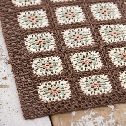 Aunt Lydia's Crochet Autumn Tones Table Runner Crochet Kitchen Décor made in Aunt Lydia's Classic Crochet Thread yarn