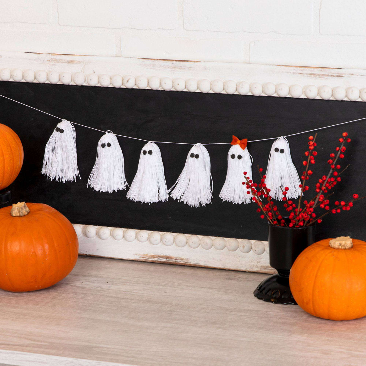 Craft Garland made in Aunt Lydia's Classic Crochet Thread yarn