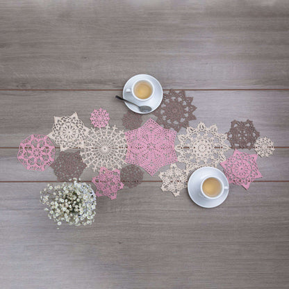 Aunt Lydia's Crochet Lovely Lace Doily Runner Crochet Table Runner made in Aunt Lydia's Classic Crochet Thread yarn