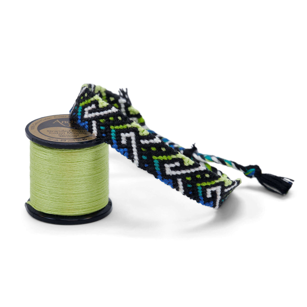 Embroidery Jewelry made in Anchor Embroidery Floss Spools yarn