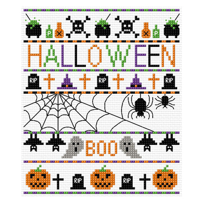 Anchor Embroidery Halloween Sampler Cross Stitch Design Embroidery Design made in Anchor Embroidery Floss Spools yarn