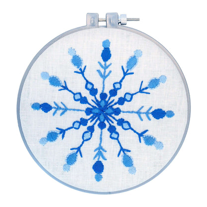 Anchor Blue Snowflake Embroidery Design Embroidery Design made in Anchor Embroidery Floss Spools yarn