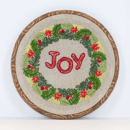 Anchor Wreath of Joy Embroidery Design Embroidery Design made in Anchor Embroidery Floss Spools yarn