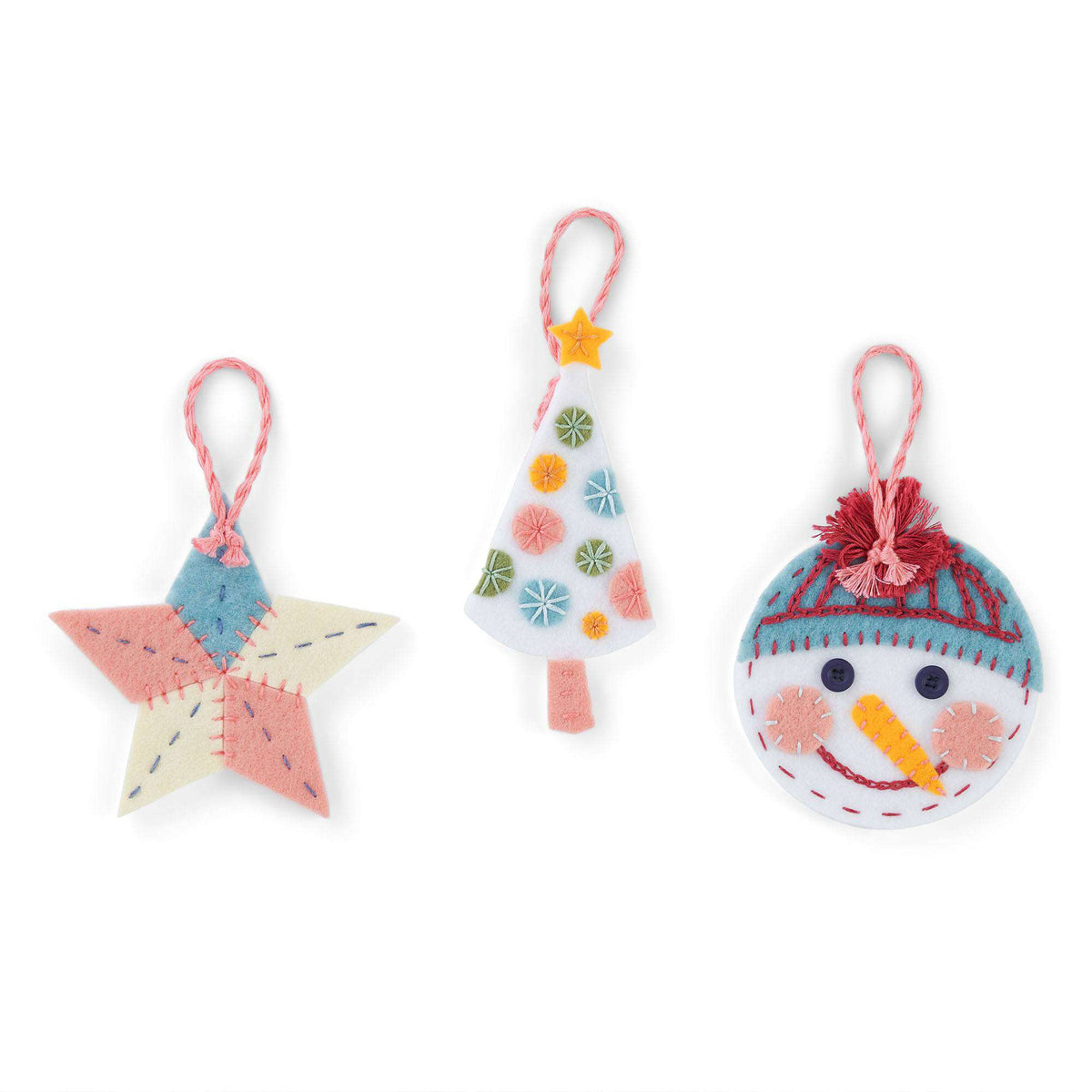 Embroidery Ornament made in Anchor Embroidery Floss Spools yarn