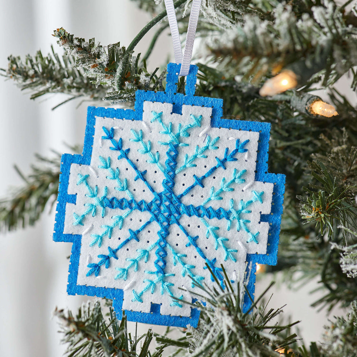 Craft Ornament made in Anchor Stitchable Felt yarn