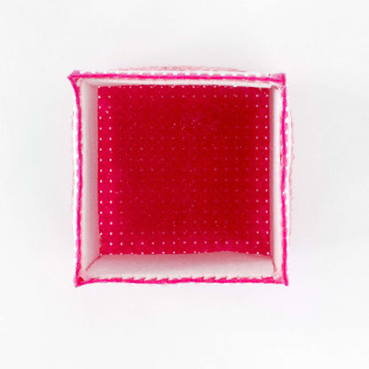 Anchor Craft Valentine Treat Box Craft Gift Wrapping made in Anchor Stitchable Felt yarn