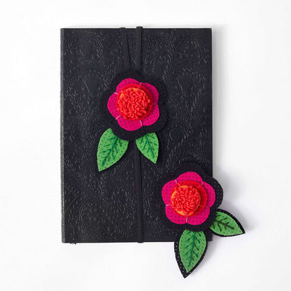 Anchor Sewing Felt Flower Bookmark Sewing Accessory made in Anchor Stitchable Felt yarn