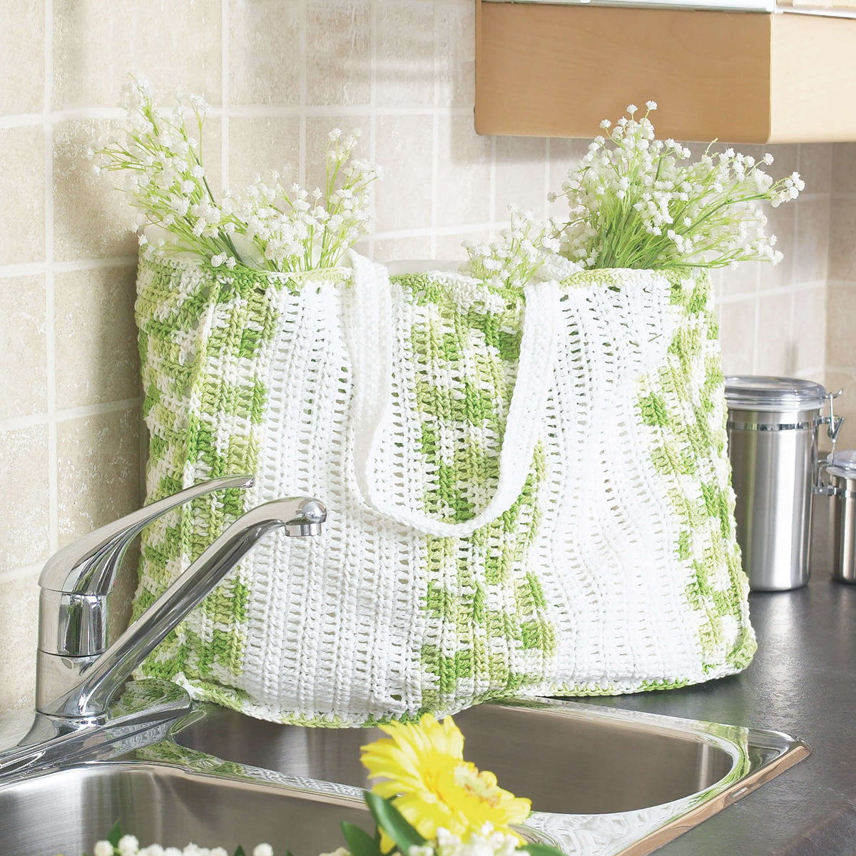 Crochet Bag made in Bernat Handicrafter Cotton yarn