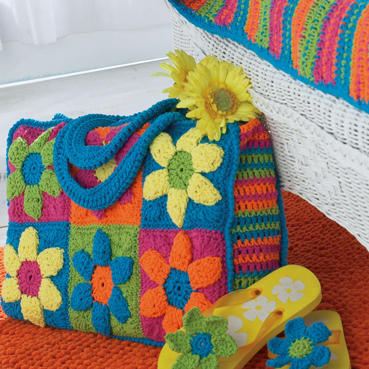 Crochet Bag made in Bernat Handicrafter Cotton yarn