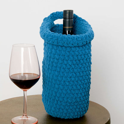 Bernat Crochet Beverage Bag Crochet Bag made in Bernat Blanket yarn