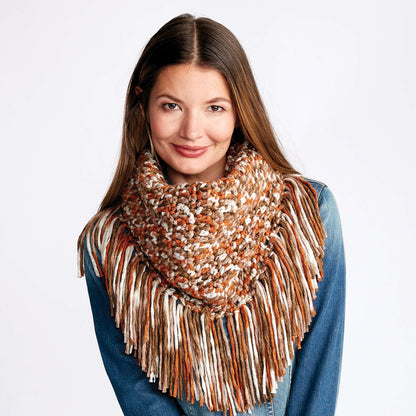 Bernat Fringy Crochet Cowl Crochet Cowl made in Bernat Beyond yarn
