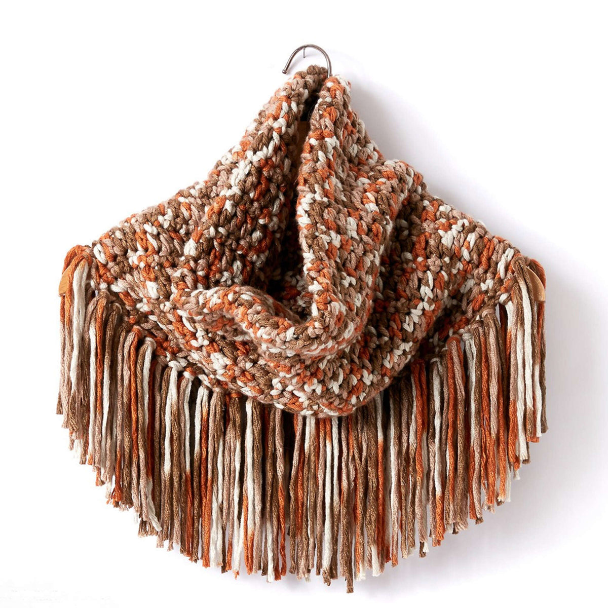 Crochet Cowl made in Bernat Beyond yarn