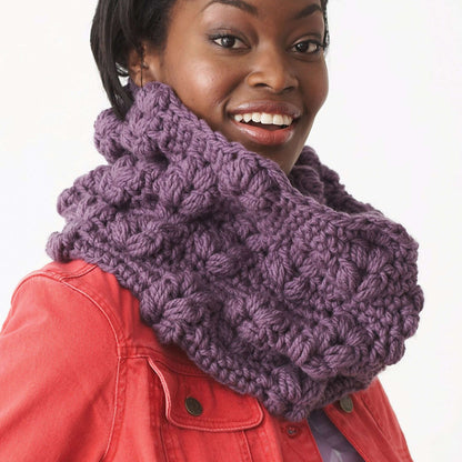 Bernat Crochet Textured Cowl Version B