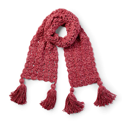 Bernat Pump Up the Volume Crochet Scarf Crochet Scarf made in Bernat Softee Chunky Twist yarn