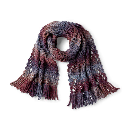 Bernat Generous Crochet Scarf Crochet Scarf made in Bernat Wavelength yarn