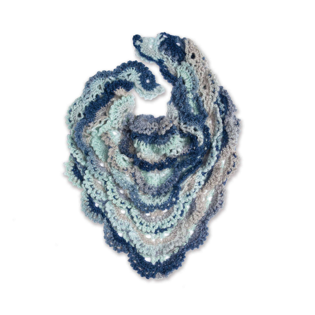 Crochet Shawl made in Bernat Plentiful yarn
