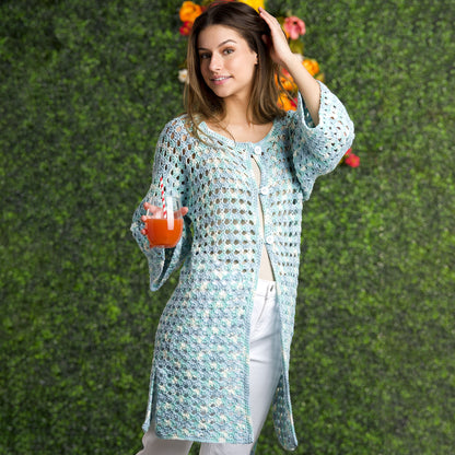 Bernat Crochet Summer Cardigan 4/5 XL