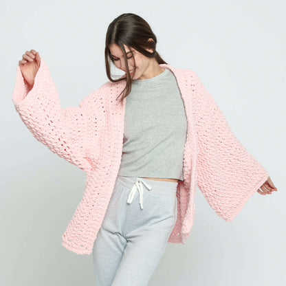 Bernat Cozy Oversized Crochet Cardigan L