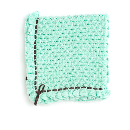 Bernat Crocodile Stitch Crochet Baby Blanket Crochet Blanket made in Bernat Softee Baby yarn