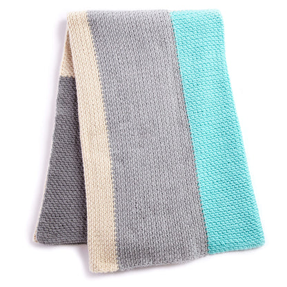 Bernat Colorblock Crochet Blanket Crochet Blanket made in Bernat Baby Blanket yarn
