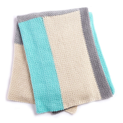 Bernat Colorblock Crochet Blanket Crochet Blanket made in Bernat Baby Blanket yarn