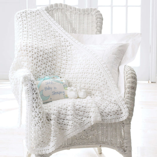 Crochet Blanket made in Bernat Softee Baby yarn