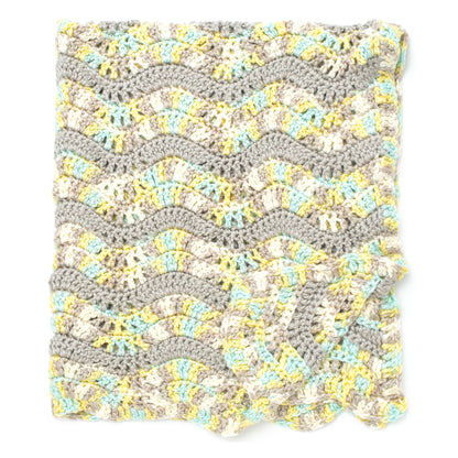 Bernat Making Waves Crochet Blanket Crochet Blanket made in Bernat Softee Baby Chunky yarn