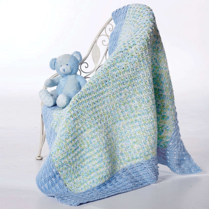 Bernat Clusters and Crosses Crochet Blanket Girls