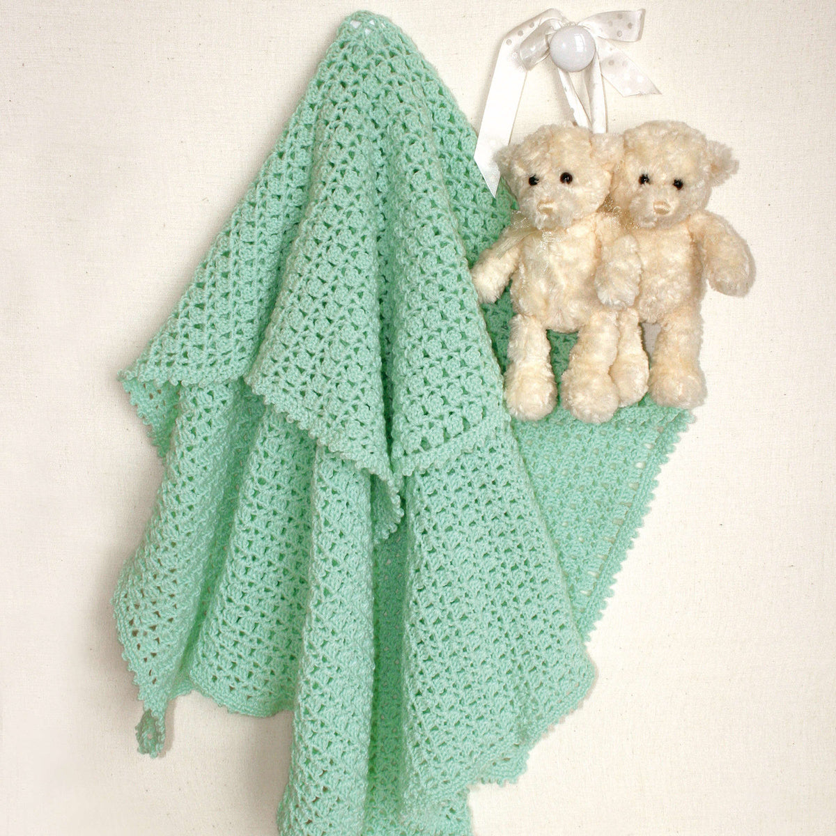 Crochet Blanket made in Bernat Baby Sport yarn