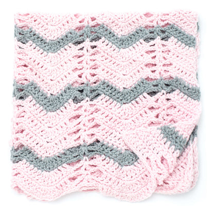 Bernat Quick and Coziest Crochet Blanket Crochet Blanket made in Bernat Softee Chunky yarn