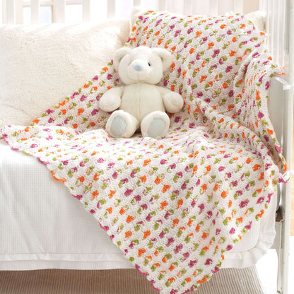 Bernat Baby Blanket Crochet Blanket made in Bernat Baby Sport yarn