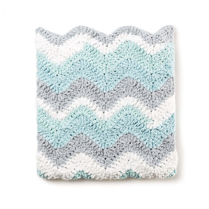 Bernat Crochet Chevron Baby Blanket Crochet Blanket made in Bernat Baby Blanket yarn