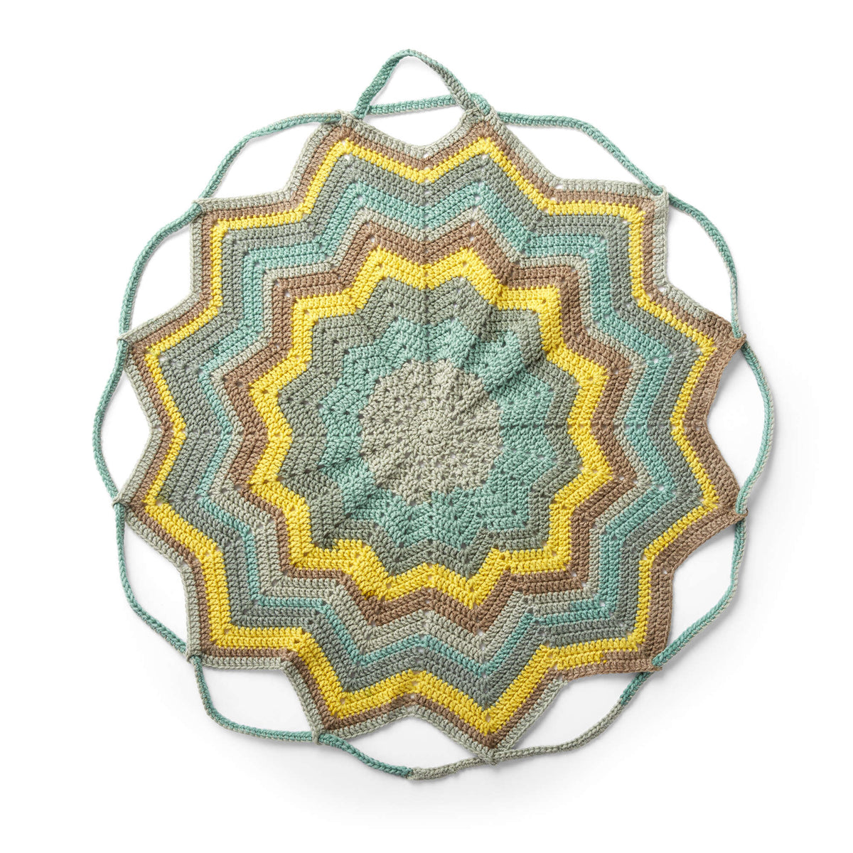 Crochet Blanket made in Bernat Pop! yarn