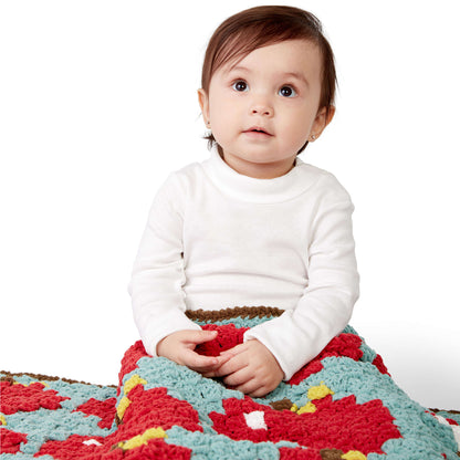 Bernat Crochet C2C How 'Bout Them Apples? Baby Blanket Crochet Blanket made in Bernat Baby Blanket Tiny yarn